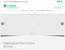 Tablet Screenshot of bioguardpestcontrol.com